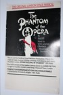 ORIGINAL The Phantom of the Opera poster directly from theater 22" x 14" RARE — photo 1