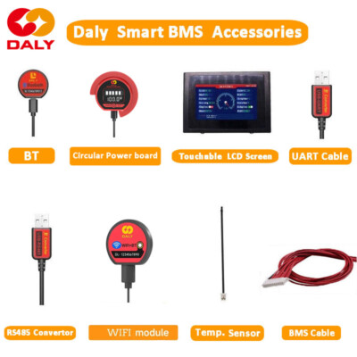 For Daly BMS Wifi Module/Bluetooth Module/485/UART/Touch Control LCD Accessories