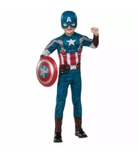 Marvel Captain America The Winter Soldier Size L 12/14 Deluxe Retro Costume