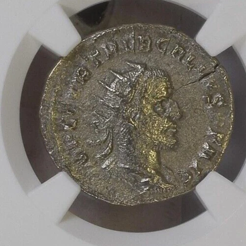 NGC FINE Antoninianus of Trebonianus Gallus AD251-253 NGC Ancients Certified T11 - Image 3 of 4