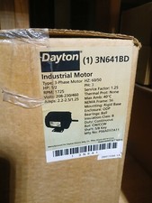 New Dayton Industrial Motor 3N641BD 1/2 HP, 3 Ph, 1725 RPM