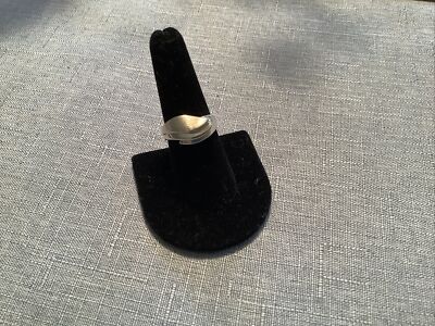 Sterling Silber Wellen Stil Bandring, Größe 7,75