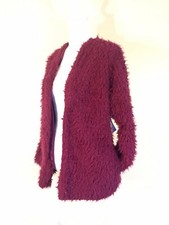 Nwt Sz. L Charlotte Russe Women's Shaggy Faux Fur Soft Jacket Cardigan W Pockets