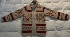 VTG PENDLETON 100 WOOL CARDIGAN SWEATER Small BIG LEBOWSKI THE DUDE 70s 80s USA