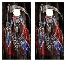 Grim Reaper Cornhole Board Wraps FREE LAMINATION #2475