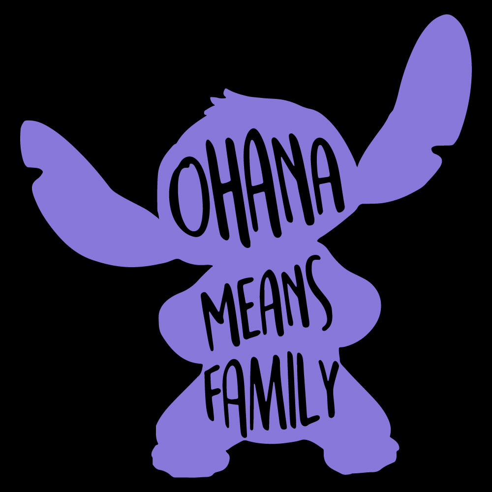 Waterproof Laptop Decals Ohana Stitch Family Vinyl Decals - 2 Pack