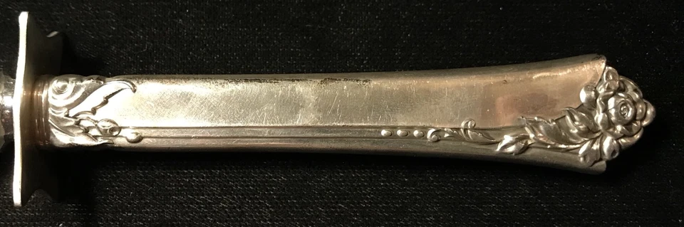 Cubiertos de plata de ley - Juego corto de talla de filete de rosa damasco Heirloom Oneida Foto 2 de 4