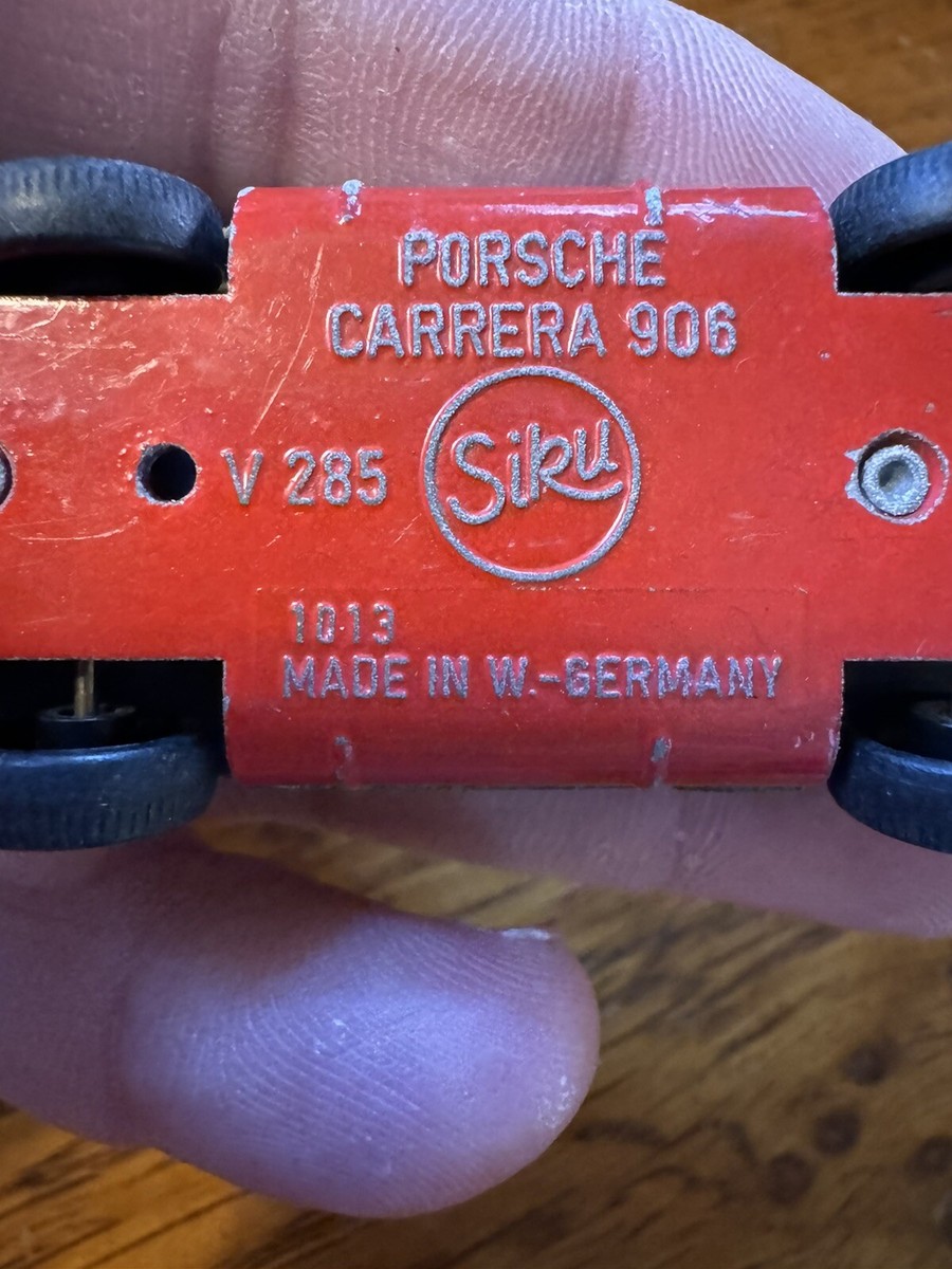 VNTG. SIKU PORSCHE CARRERA 906 V285 TOY CAR N6 MADE IN GERMANY. | eBay