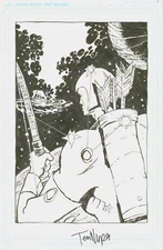 Earthworm Jim Creator Doug TenNapel SIGNED NNewts Original Comic Art Page SPLASH