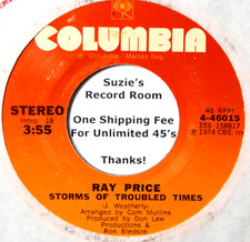 Ray Price Storms of Troubled Times /Some Things Never Change Country 45 7
