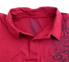 Boys Teens Vintage Design Dragon Style 2fer Long Sleeves Red Shirt M-XL