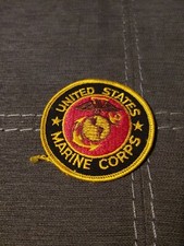 US Marine Corps USMC 3" Round Circular Patch Vtg Original Made In The USA