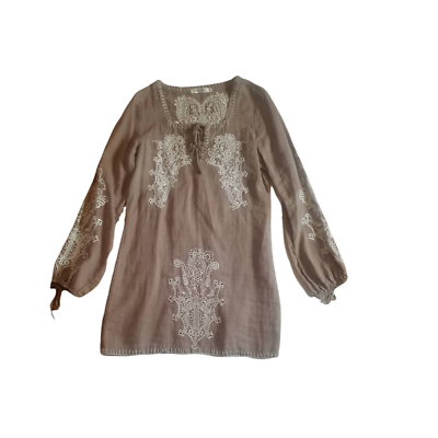 monoreno embroidered dress Selene Embroidered Dress - Ivory S main image 0