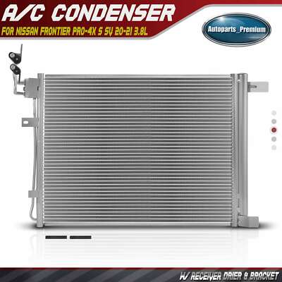 Front A/C Condenser with Receiver Drier & Bracket for Nissan Frontier ...