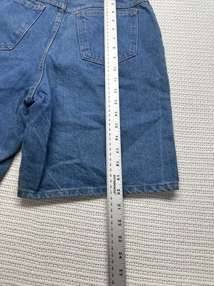 Pantalones Cortos Vintage Hunt Club Mamá Mujer 12 Tiro Alto Azul Medio Lavado Hecho en EE. UU. 30x8" Foto 3 de 4