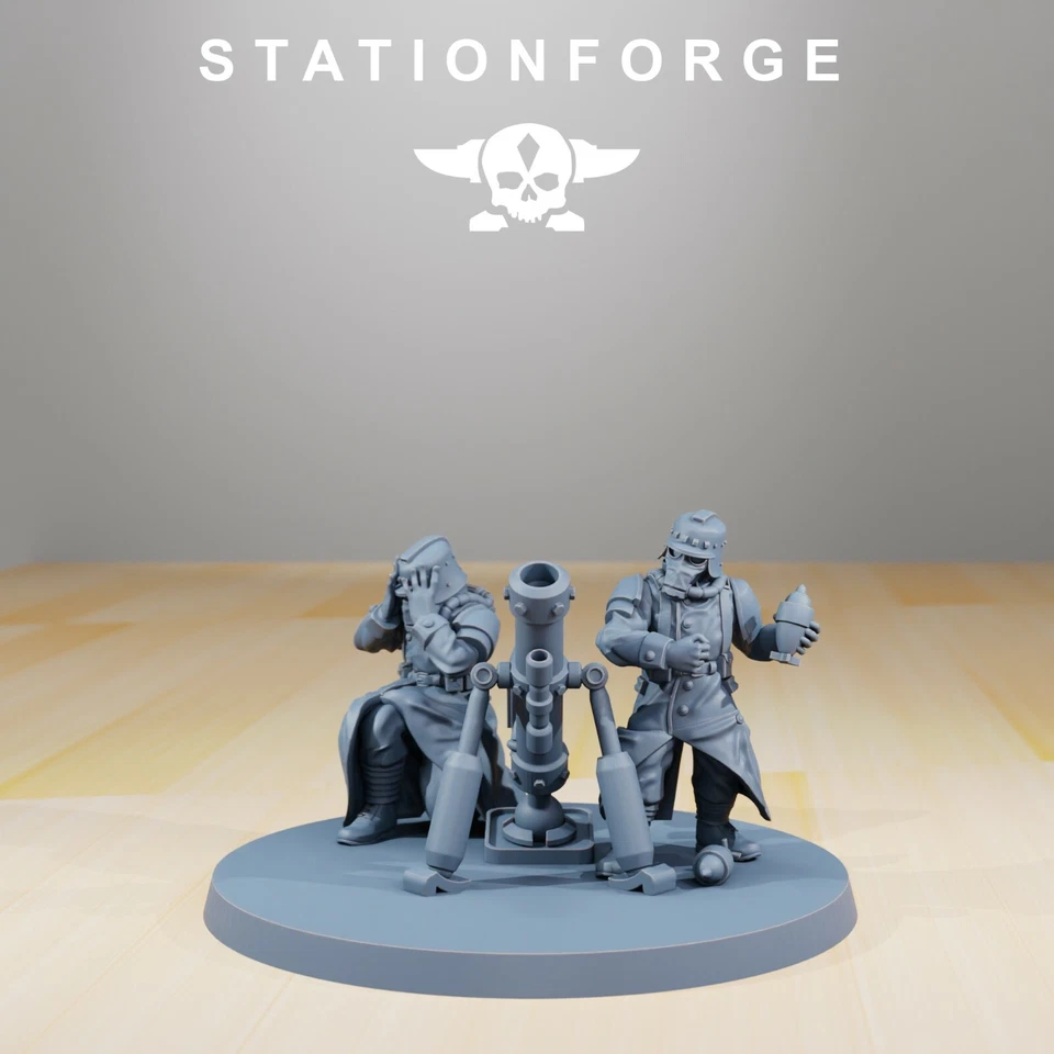STATIONFORGE Imperial Soldiers of the Grim Guard x 1, Death Division, Mortar Korps