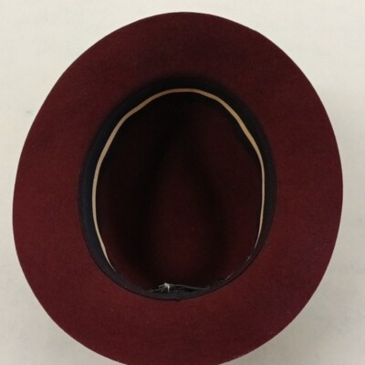 Rag & Bone Maroon/Burgundy hat with leather strap size M | eBay display picture 3