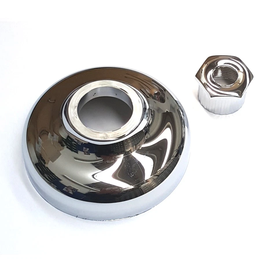 PUCCI - ROSONE CROMATO CON BOCCOLA PER PULSANTE