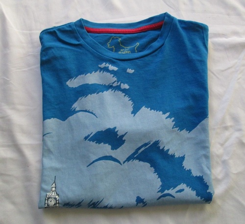 ❤ MINI BODEN London Bridge Sports Cars Full Art Blue shirt 11 12 Cotton Race - Picture 2 of 24