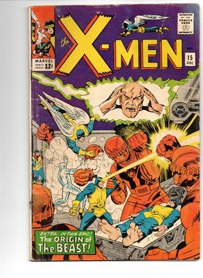 UNCANNY X-MEN #15 (1965) - GRADE 4.0 - MARVEL 1ST APPEARANCE MASTER MOLD