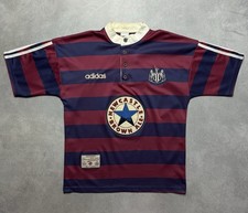 NEWCASTLE UNITED 1995 1996 AWAY FOOTBALL SHIRT SOCCER JERSEY ADIDAS sz S MEN