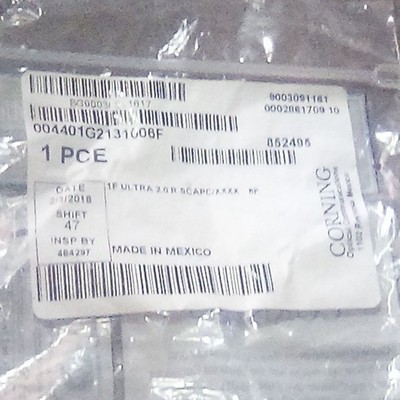 Corning Single-Mode SC APC to SC APC Optical Fiber Cable Yellow