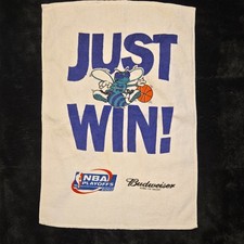 Budweiser Charlotte Hornets NBA Playoffs 2002 Towel White Purple 🏀 