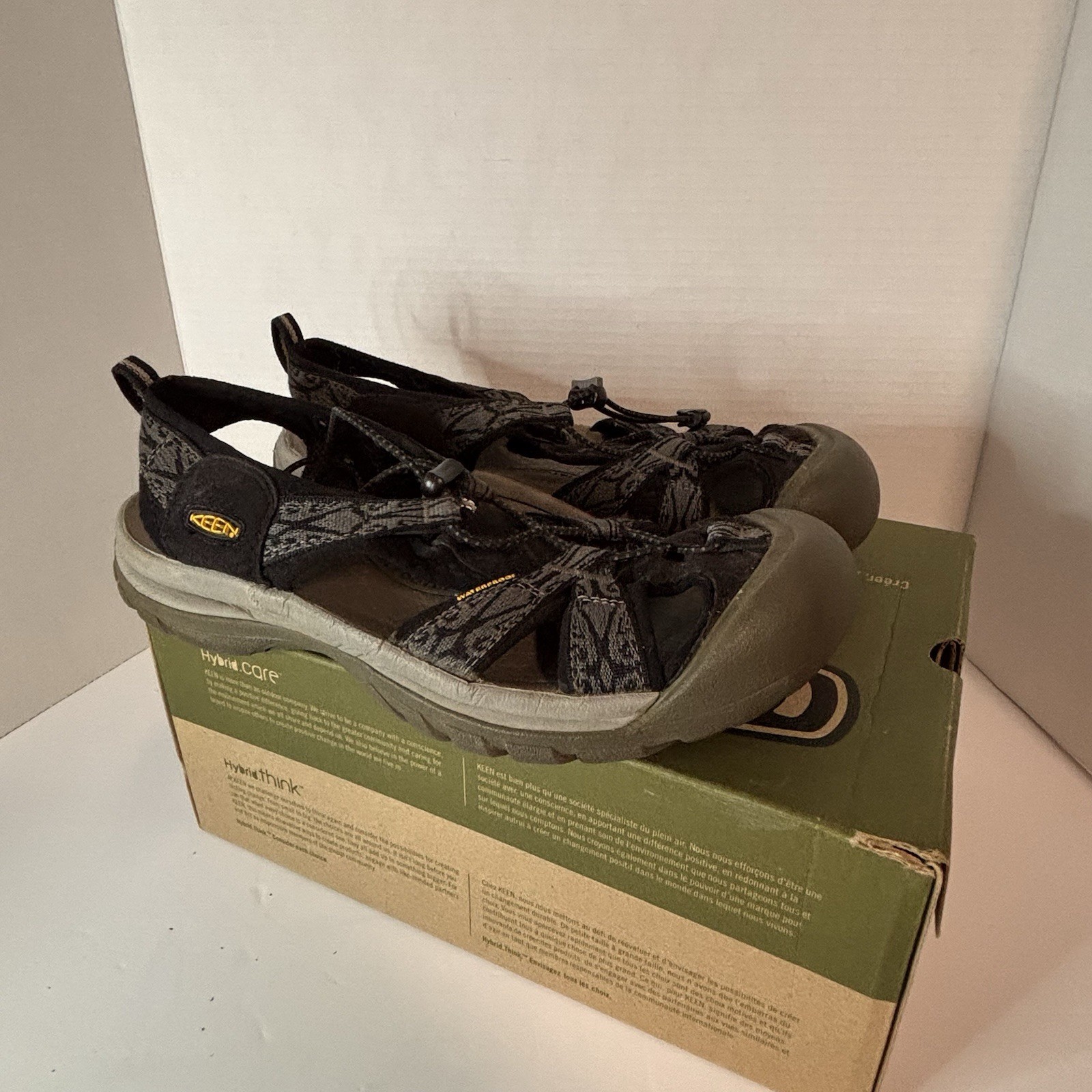 Sandali donna KEEN Venice H2 neri taglia 11 pronti all'acqua usati