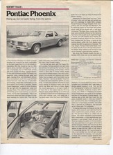 1977 Pontiac Phoenix Road Test Article Ventura 1977 Pontiac Phoenix Road Test Article Ventura