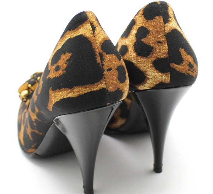 Saint Laurent tacchi alti stampa leopardata 37 28257241