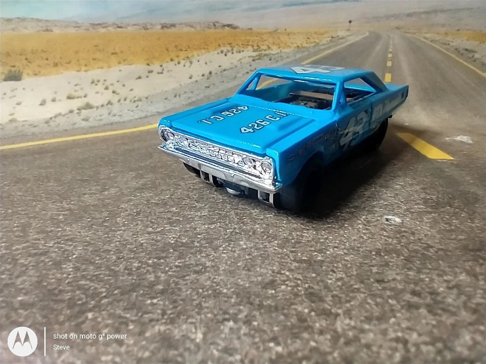 Chasis personalizado Richard Petty #43 MoDeL MoToRING T-jet 1967 GTX AW Ultra G Foto 3 de 4