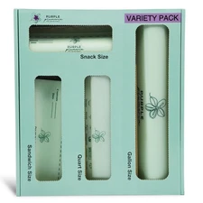 100% Certified Compostable kitchen Bags 230 Count, Resealable BioBased, Leak ...