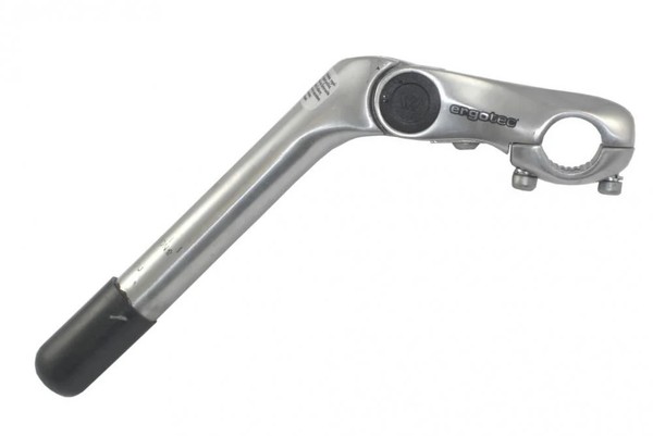 "Ergotec Vorbau Kobra Vario Sl 180Mm/90Mm Alu Silber -10/+50° 1 1/8\" Ø 25,4Mm..."-image