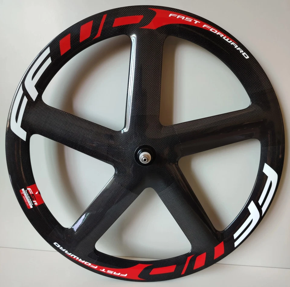 700C 5 Spokes 20*55mm Disc/Rim Brake Carbon Fiber Wheelset for Road / Track Bike - Image 3 of 4