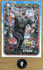Spencer Steer 2024 Topps Holiday Base Set All-Star Rookie #H112 Cincinnati Reds