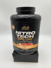 MuscleTech Nitro Tech Whey Gold Protein Powder, Strawberry, 5lb Exp. 6/28