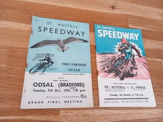 St Austell Speedway Programmes X2 1952/53.
