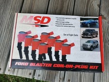 Msd 82428 Ignition Coils Blaster Series Red 8-pack 98-14 Ford 4.6l5.4l 2 Valve