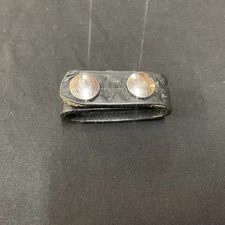 Police Duty Belt loop keeper black leather vintage biker Tooled Tactical