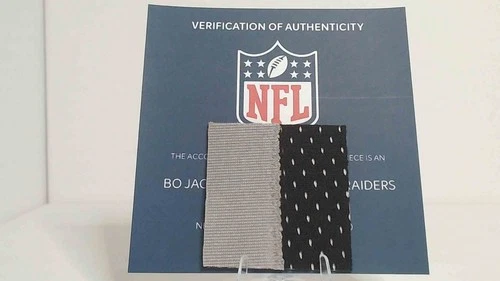 Bo Jackson Game-Worn Jersey Patch Raiders NFL Hologram COA 2x2