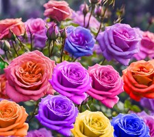 100 Mixed Color Rose Seeds for Garden Planting 16 Varieties of Bush Perennial S