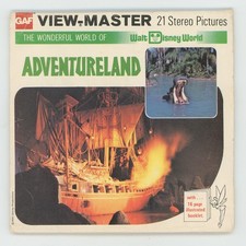 Walt Disney World Adventureland 1979 Full Color View-Master Packet H-23 Exc Cond