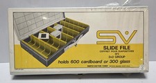 Smith Victor Metal Slide File Case Holds 600 Cardboard OR 300 Glass New