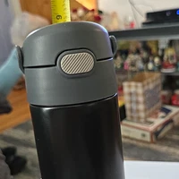 Thermos Vacuum Insulated Stainless Steel Bottle 17 oz Black Flip Drink Lid