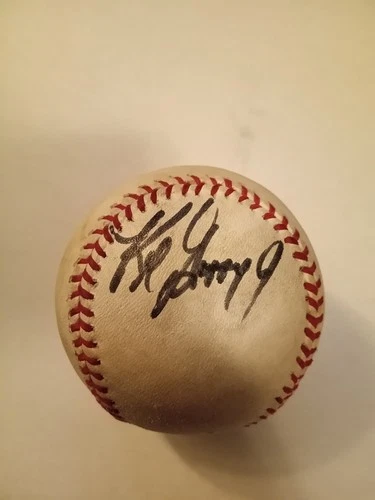 Ken Griffey Jr Early Career Autograph Baseball NO COA HAS WEAR READ DESCRIPTION