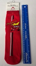 Disney Pixar Cars LIGHTNING MCQUEEN Boys Socks Size M 11-13 Brand New W/Tags 1PR