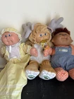 Vintage Cabbage Patch Kids Dolls Lot Signed w/ Clothes & Care Bears Suitcase