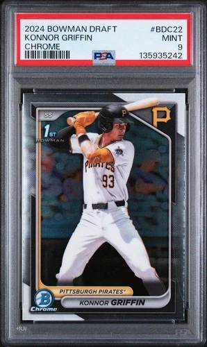 2024 Bowman Draft Chrome Konnor Griffin PSA 9 Mint Rookie RC #BDC22