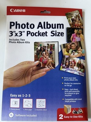 Canon Create Your Own Photo Album 3'' x 3'' Pocket Size (Two Album Kits)