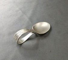 Antique 1847 Rogers Bros. IS Silver Plated Baby Spoon Bent/Curved Handle